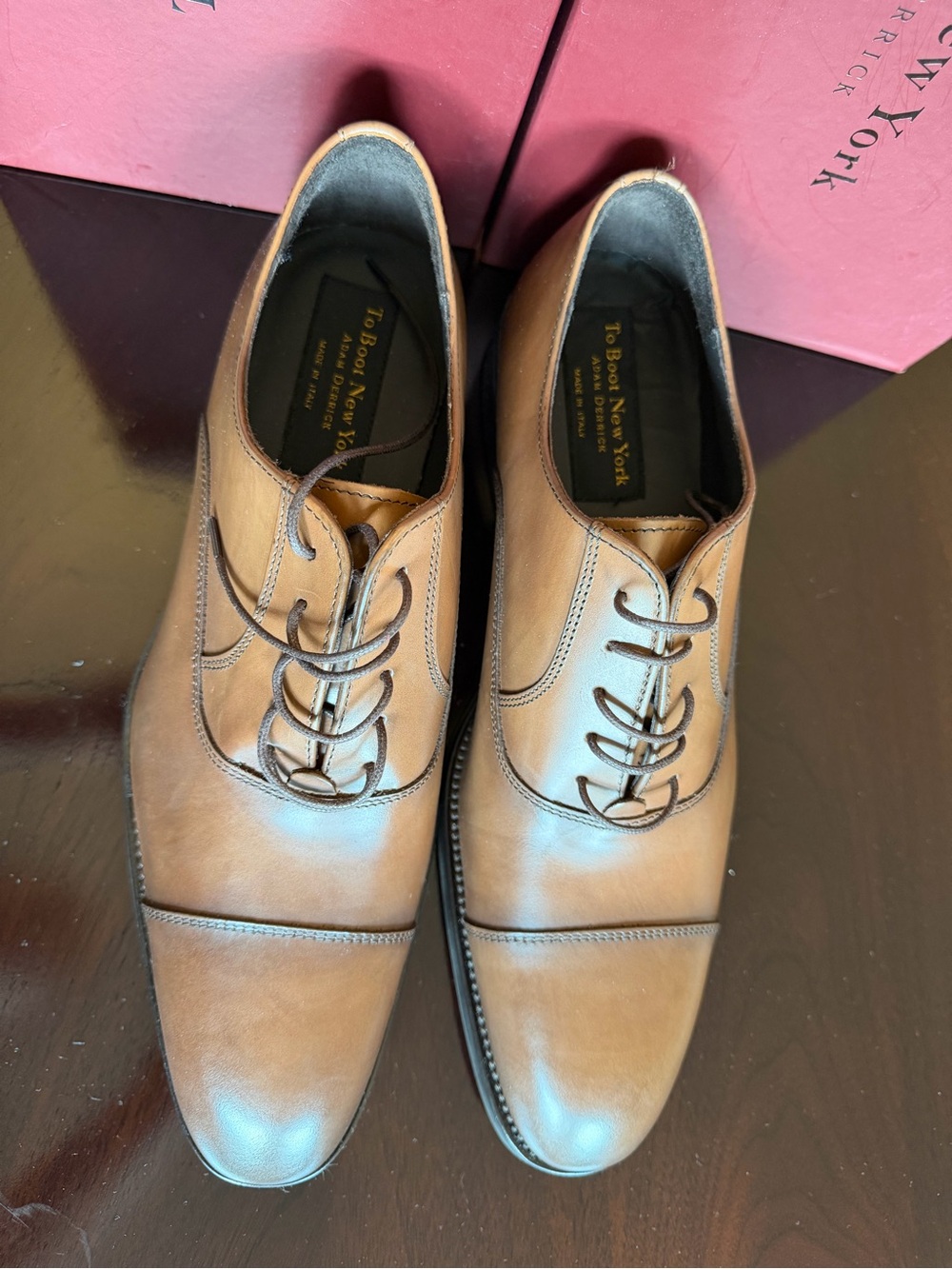 To Boot New York Men’s shoes in leather Vitello , color Cuoio size 12 Like New